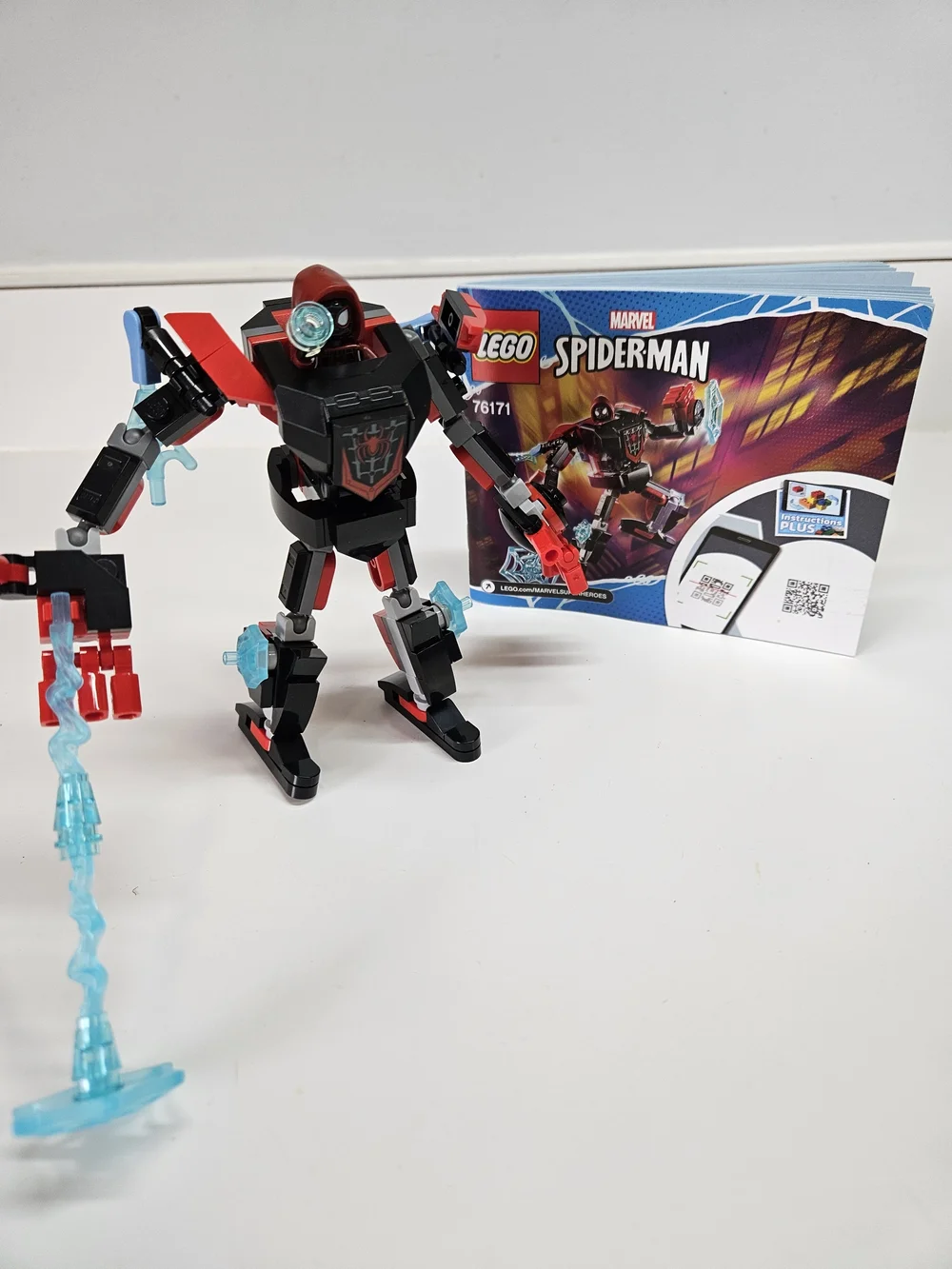 LEGO Marvel Spider-Man Miles Morales Mech Armor 76171 Manual 100% Complete